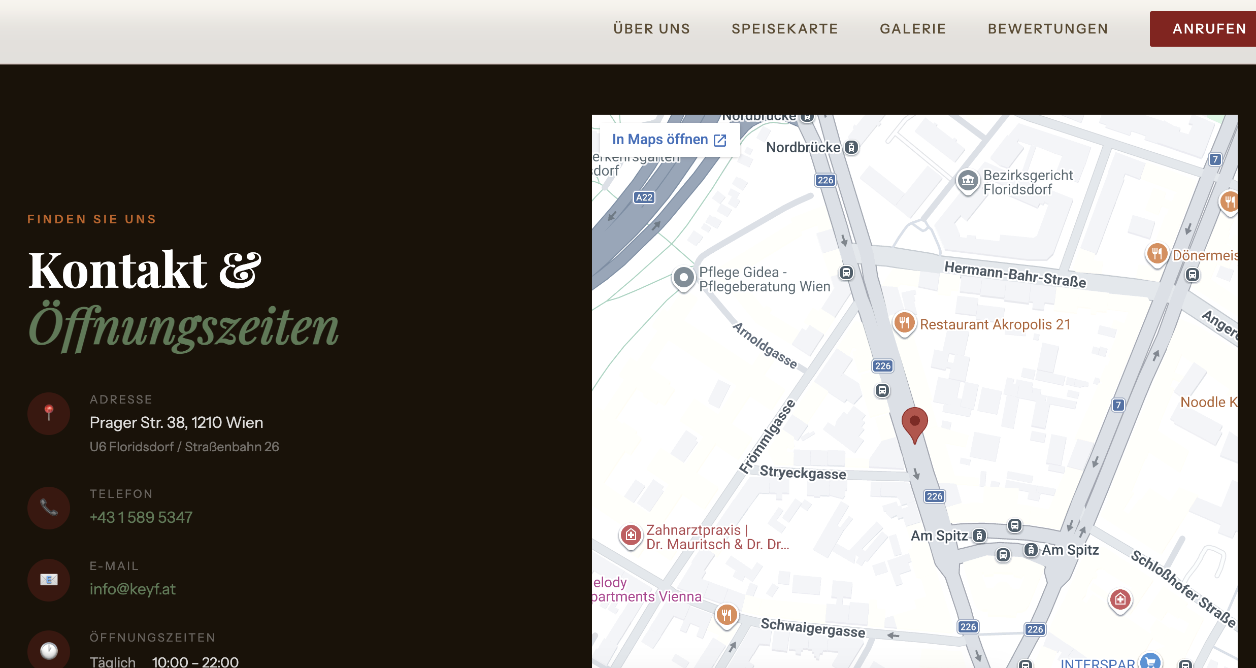 Referenzprojekt: Website für einen Einzelhandel